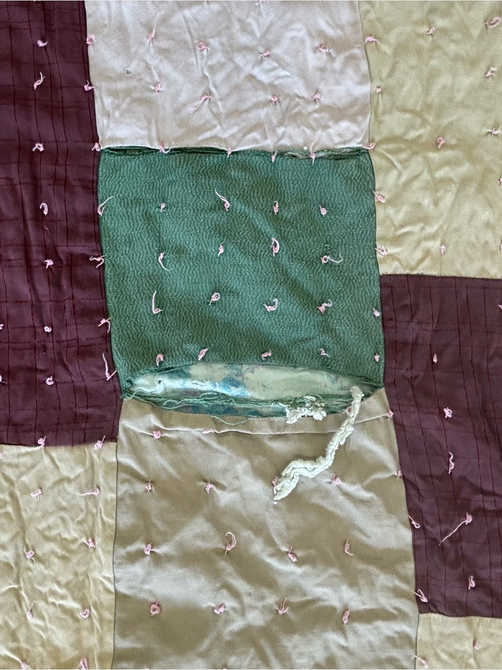 Handmade Patchwork Quilt - Picture 2 of 4